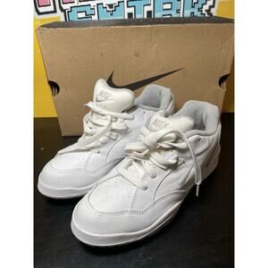 Womens Air Carry Nike Size 7 Golf Shoes w/ Metal Cleats Wht/Lt Zen Grey-Dark